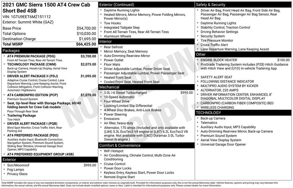 Used 2021 GMC Sierra 1500 AT4 w/ AT4 Premium Package AWD/4WD image 38