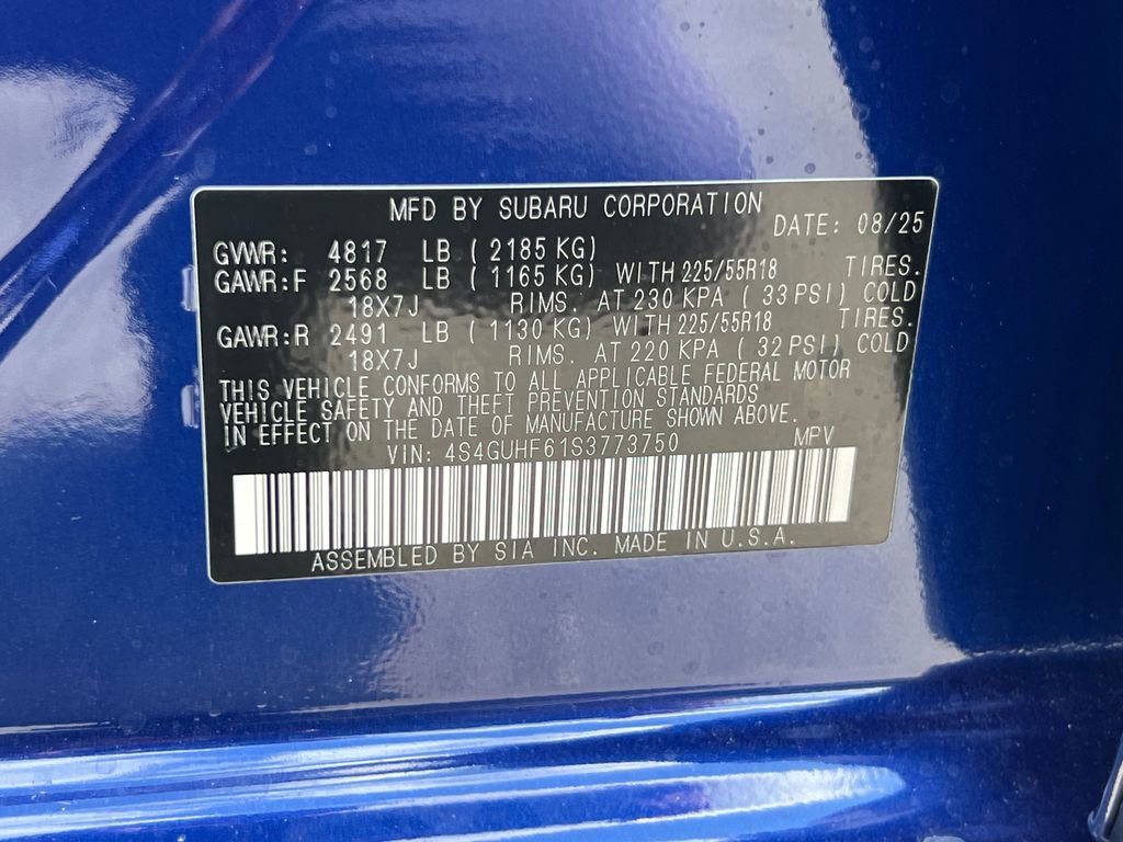 New 2025 Subaru Crosstrek 2.5i Sport image 33