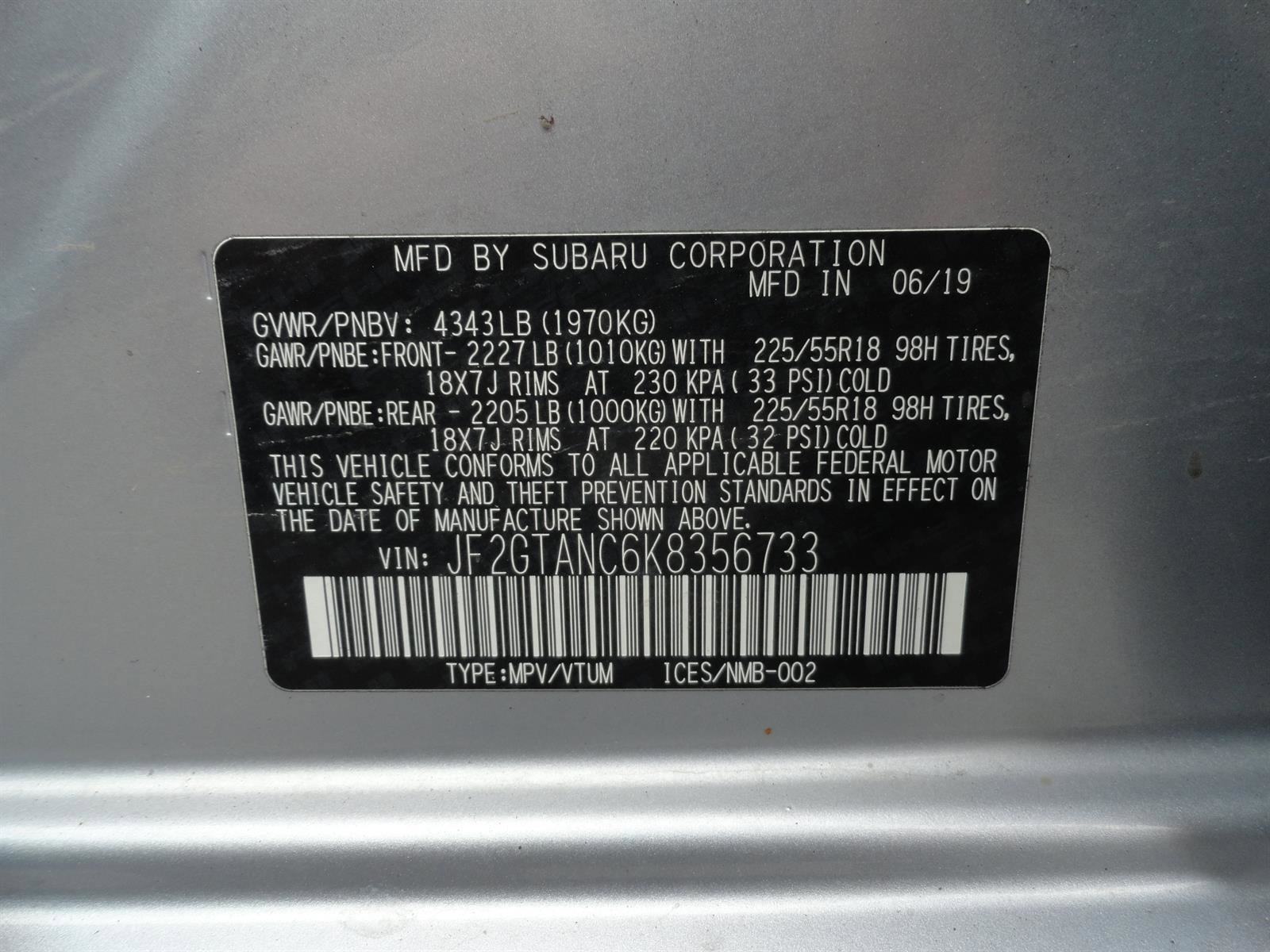 Used 2019 Subaru Crosstrek 2.0i Limited w/ Moonroof Package w/Navigation image 22