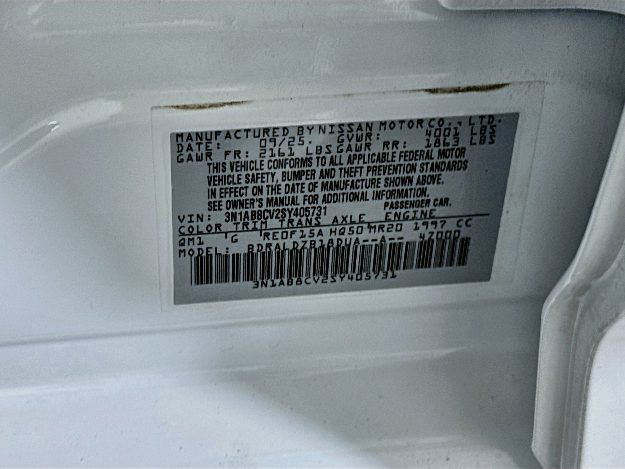 Used 2025 Nissan Sentra SV FWD image 12