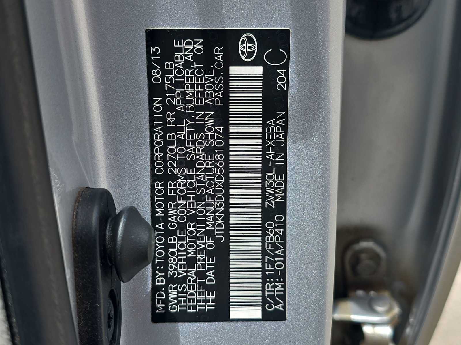 Used 2013 Toyota Prius Two FWD image 24