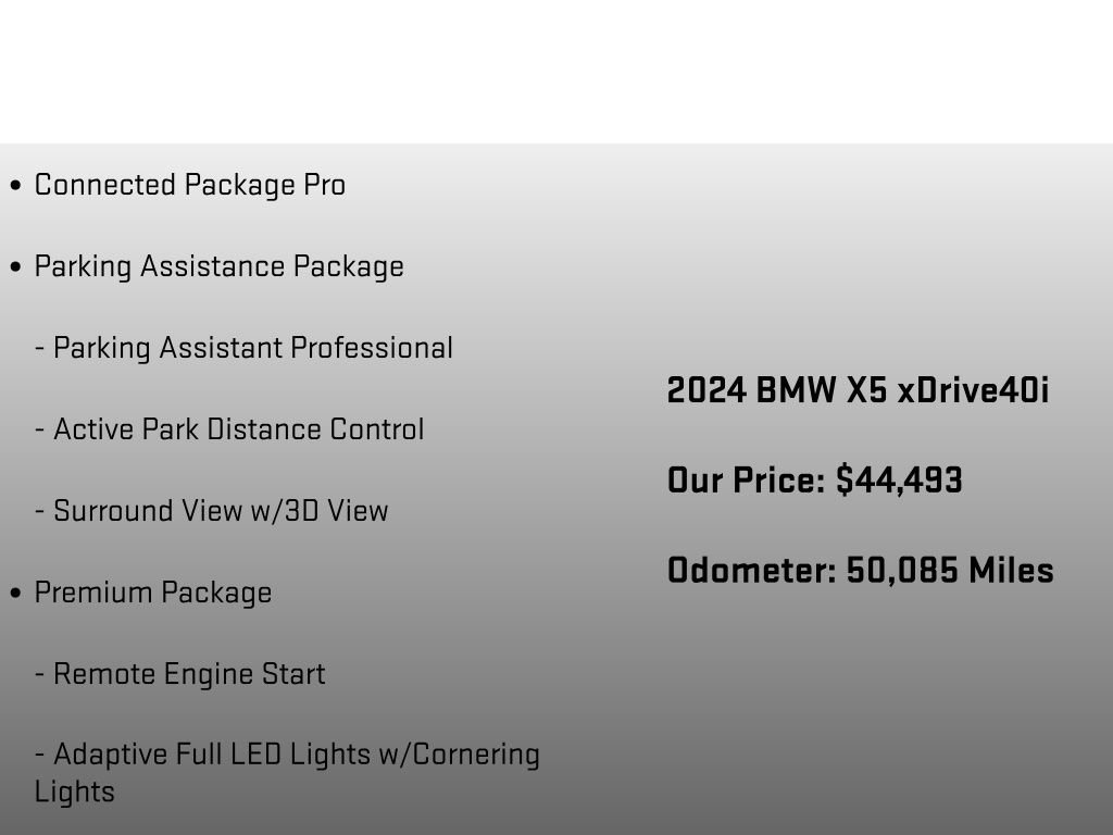 Used 2024 BMW X5 xDrive40i w/ Premium Package AWD/4WD image 6