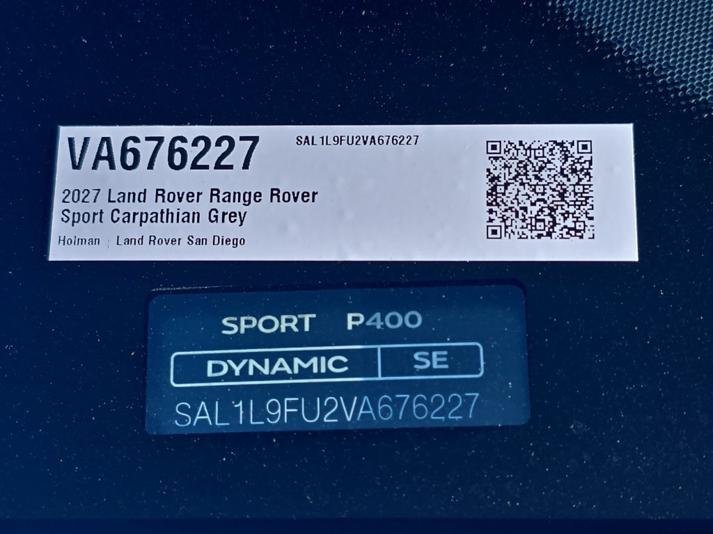 New 2027 Land Rover Range Rover Sport Dynamic SE AWD/4WD image 36