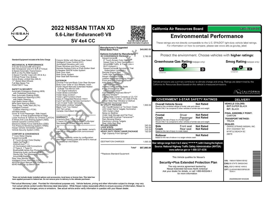 Used 2022 Nissan Titan SV w/ SV Convenience Package image 11