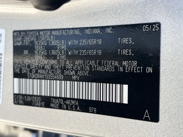 Certified 2025 Toyota Highlander XLE image 26
