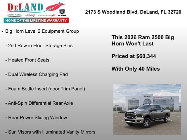 New 2026 RAM 2500 Big Horn AWD/4WD image 6