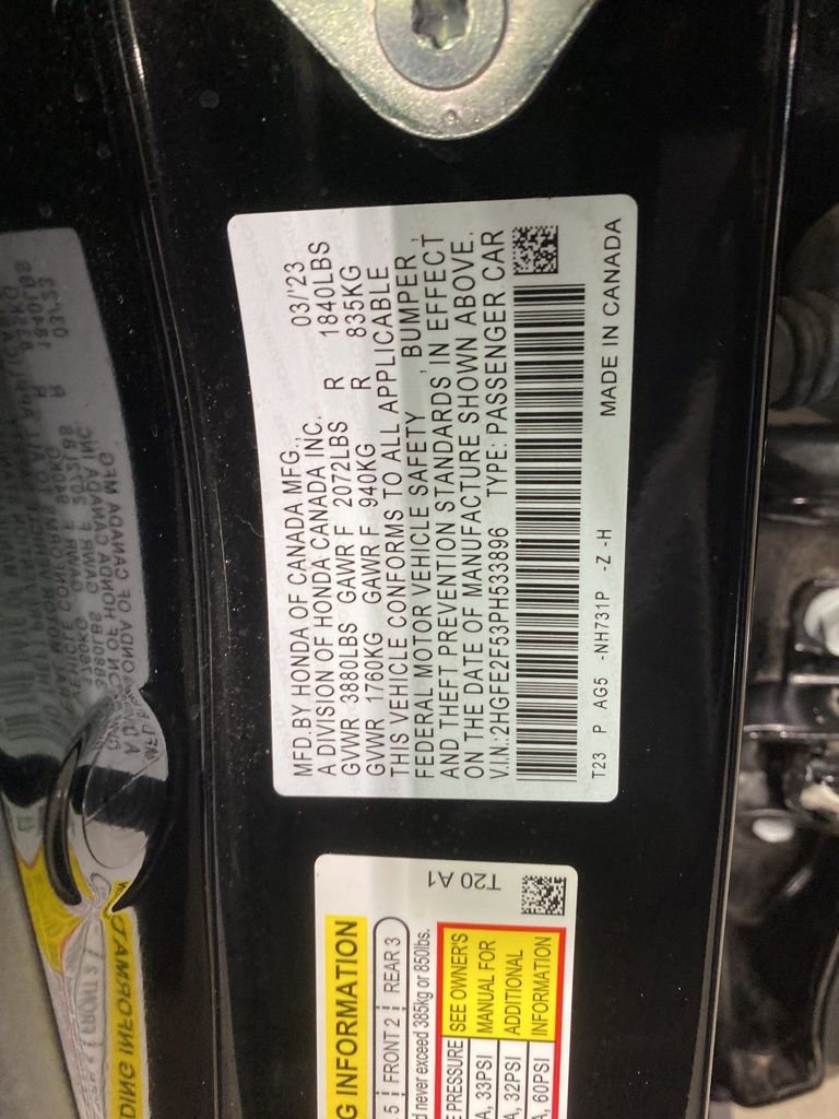 Certified 2023 Honda Civic Sport image 19