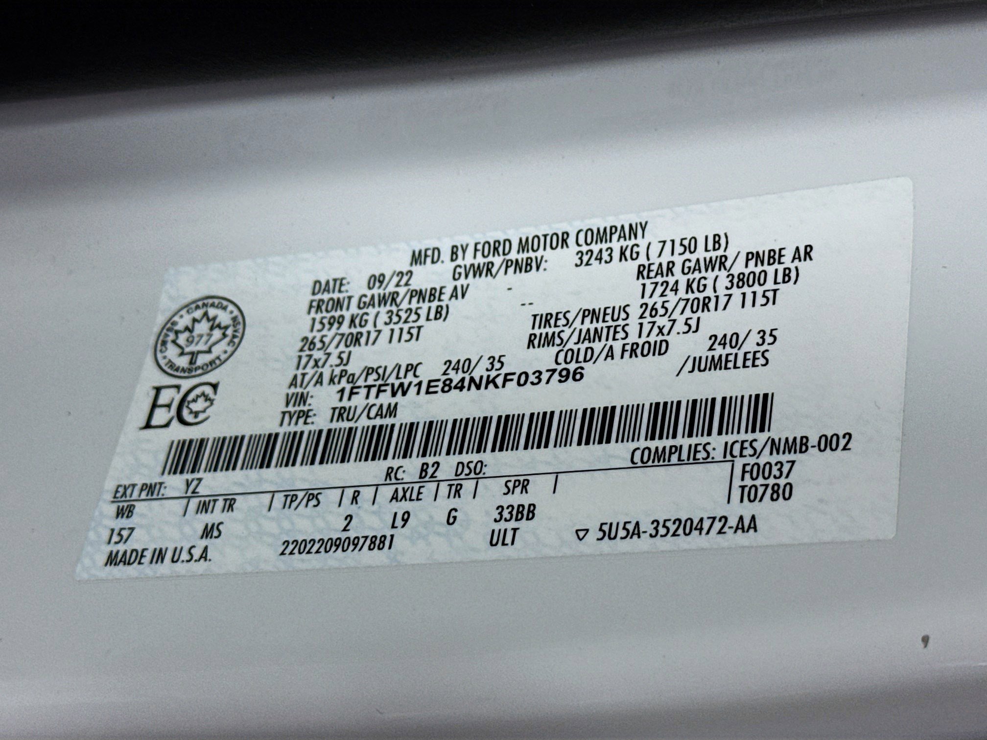 Used 2022 Ford F150 XLT image 38