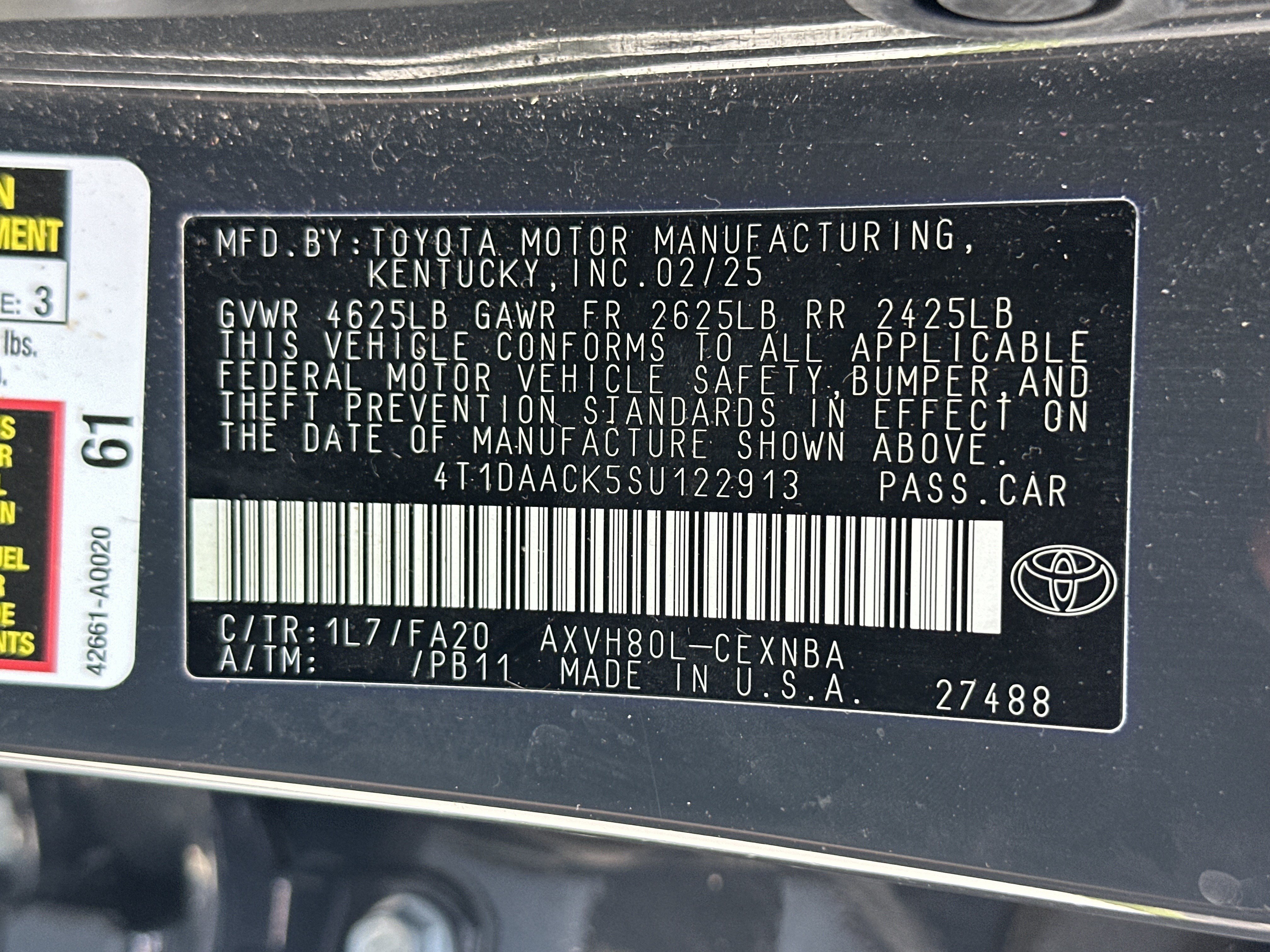 Used 2025 Toyota Camry LE FWD image 35