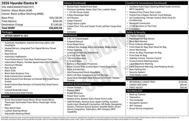 New 2026 Hyundai Elantra N image 5