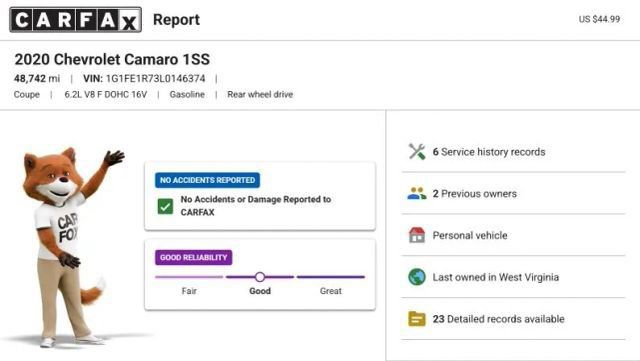 Used 2020 Chevrolet Camaro SS image 7