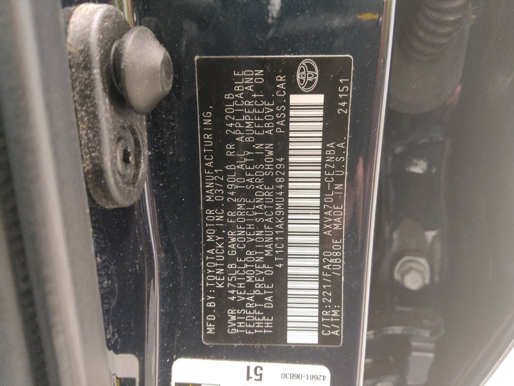 Used 2021 Toyota Camry LE FWD image 33
