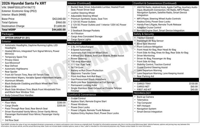 New 2026 Hyundai Santa Fe XRT AWD/4WD image 4
