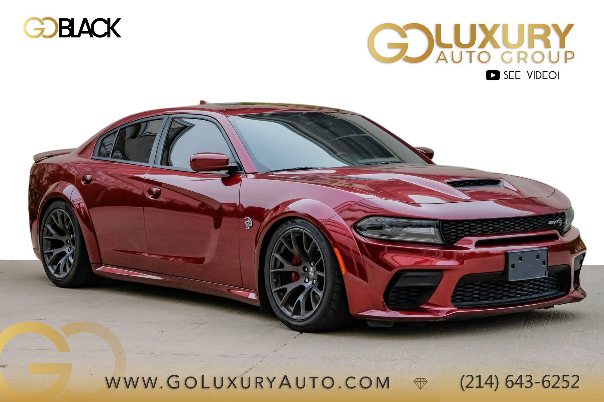Used 2021 Dodge Charger SRT Hellcat w/ Carbon/Suede Interior Package RWD image 1