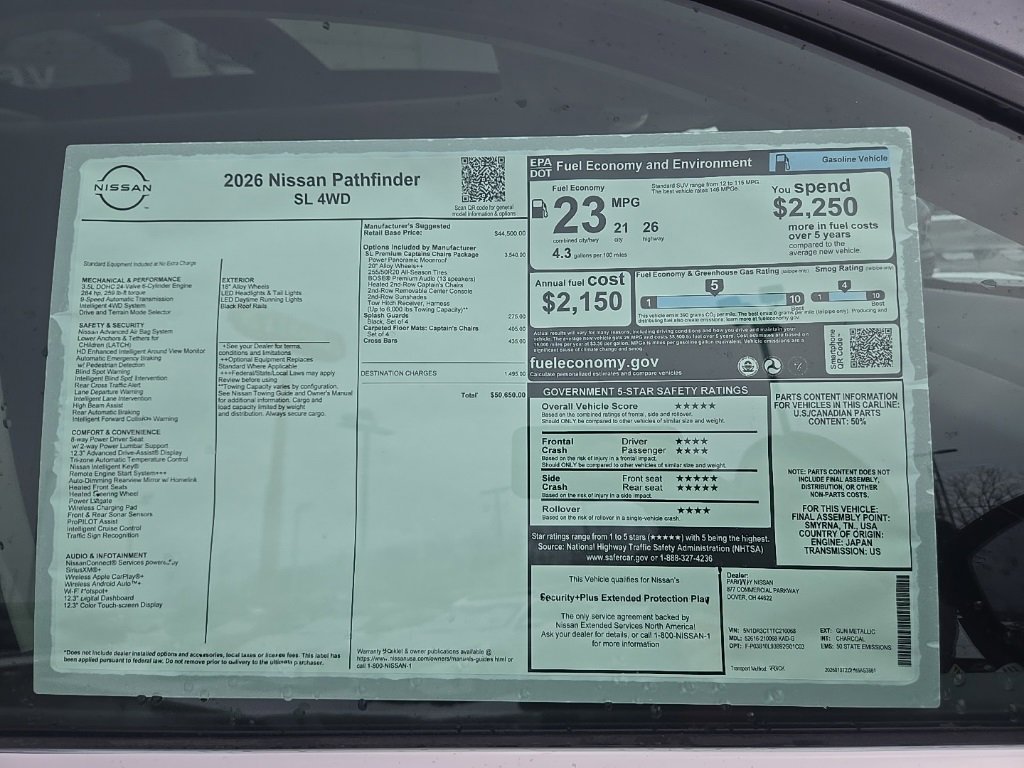 New 2026 Nissan Pathfinder SL w/ SL Premium Package image 45