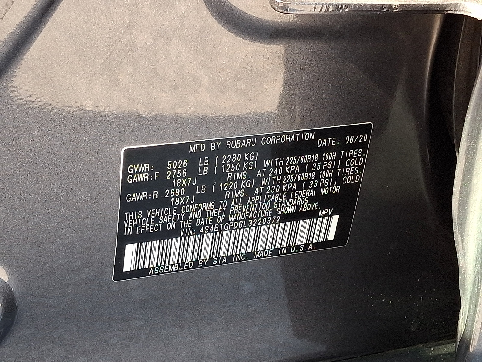 Used 2020 Subaru Outback Touring XT AWD/4WD image 27