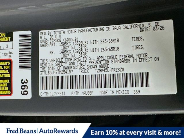 New 2026 Toyota Tacoma TRD Sport image 11