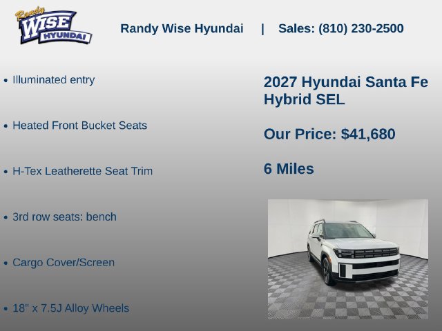 New 2027 Hyundai Santa Fe SEL AWD/4WD image 15