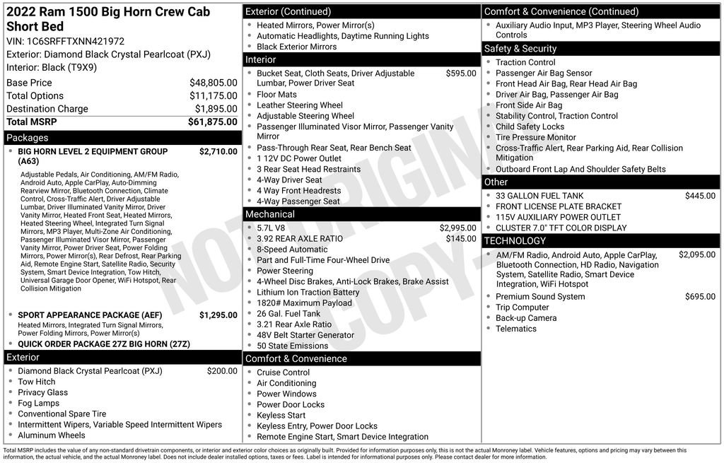 Used 2022 RAM 1500 Big Horn image 10