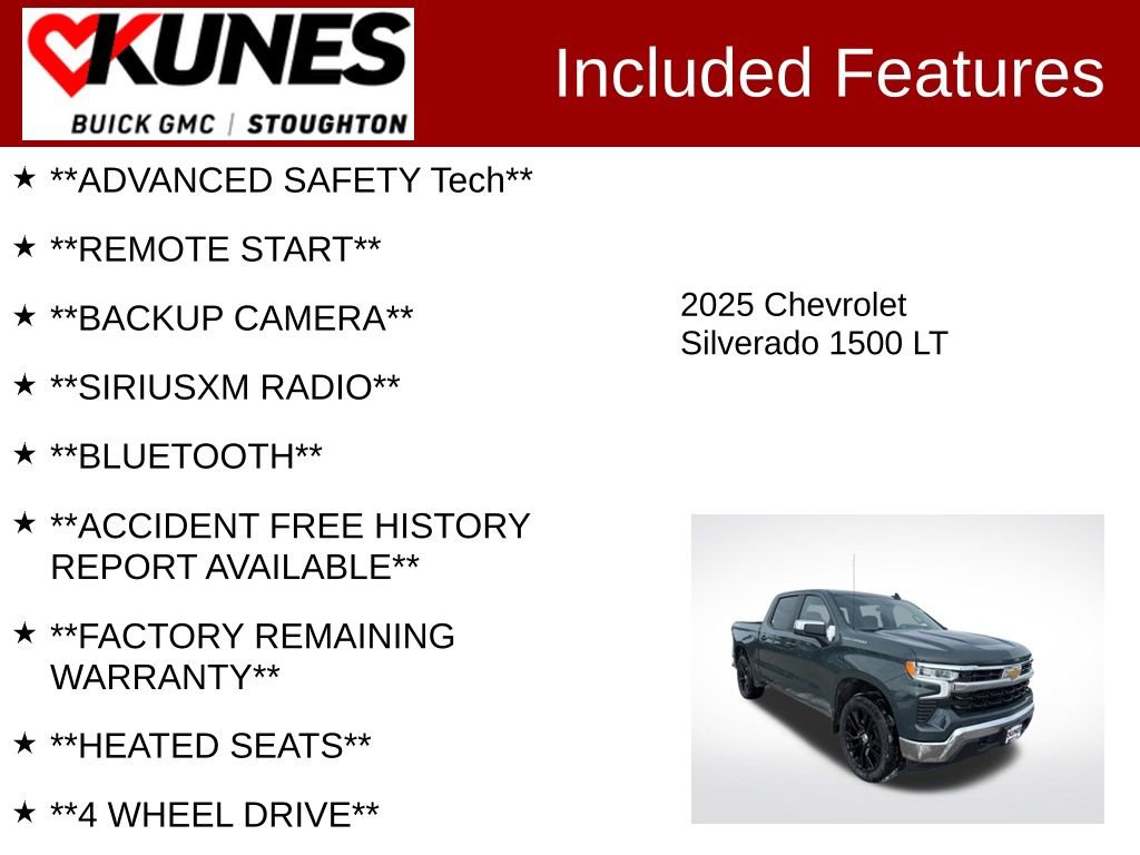 Used 2025 Chevrolet Silverado 1500 LT AWD/4WD image 2