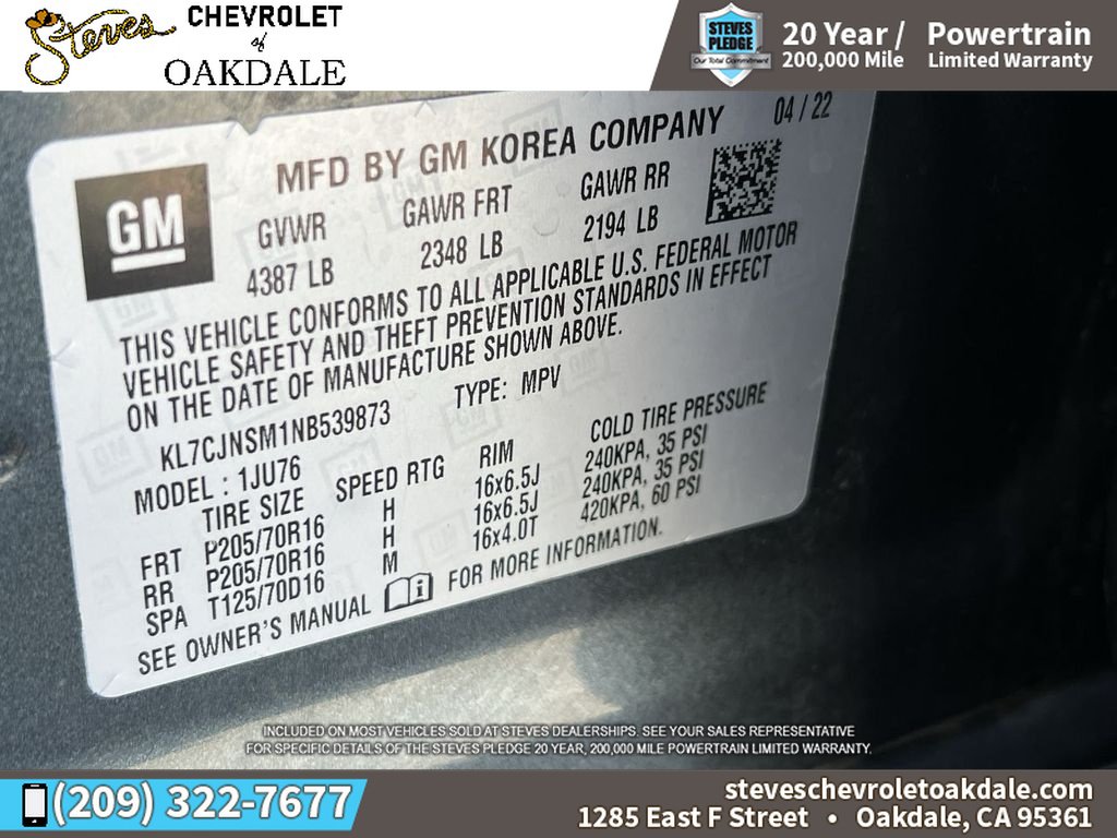 Certified 2022 Chevrolet Trax LS w/ Tint and Cruise Package AWD/4WD image 34