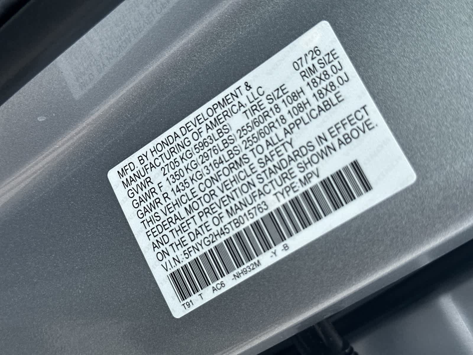 New 2026 Honda Pilot EX-L image 21