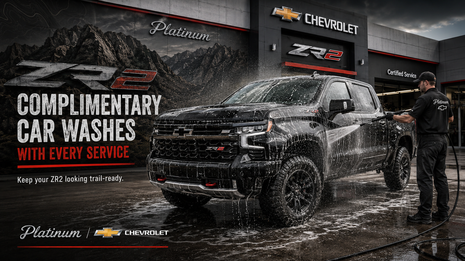 New 2026 Chevrolet Silverado 1500 ZR2 w/ Dark Appearance Package AWD/4WD image 2