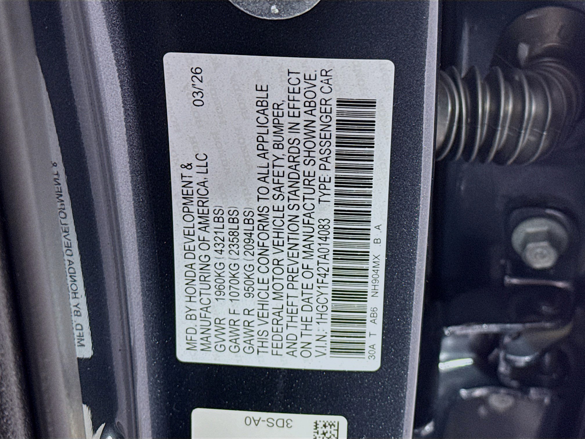 New 2026 Honda Accord SE image 32