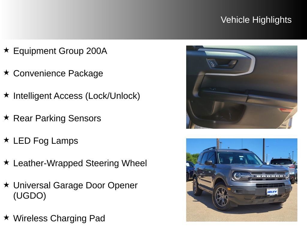 Used 2023 Ford Bronco Sport Big Bend w/ Convenience Package AWD/4WD image 9