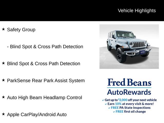 Used 2025 Jeep Wrangler Unlimited Sahara w/ Safety Group AWD/4WD image 8
