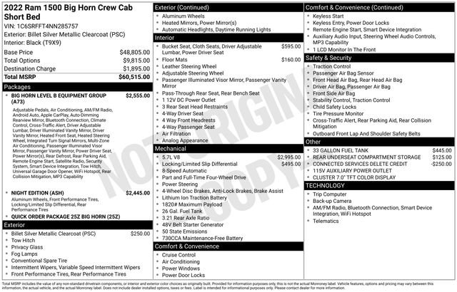 Used 2022 RAM 1500 Big Horn AWD/4WD image 2