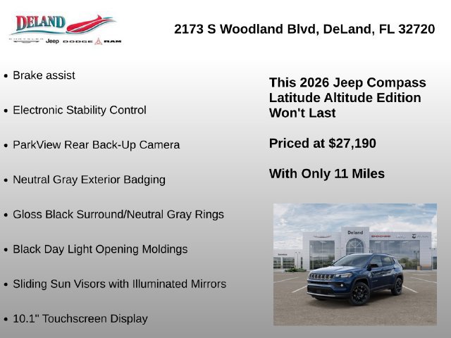 New 2026 Jeep Compass Latitude AWD/4WD image 15
