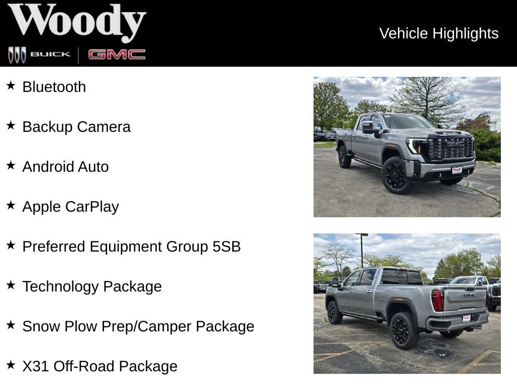 Used 2026 GMC Sierra 2500 Denali Ultimate w/ Snow Plow Prep/Camper Package AWD/4WD image 3