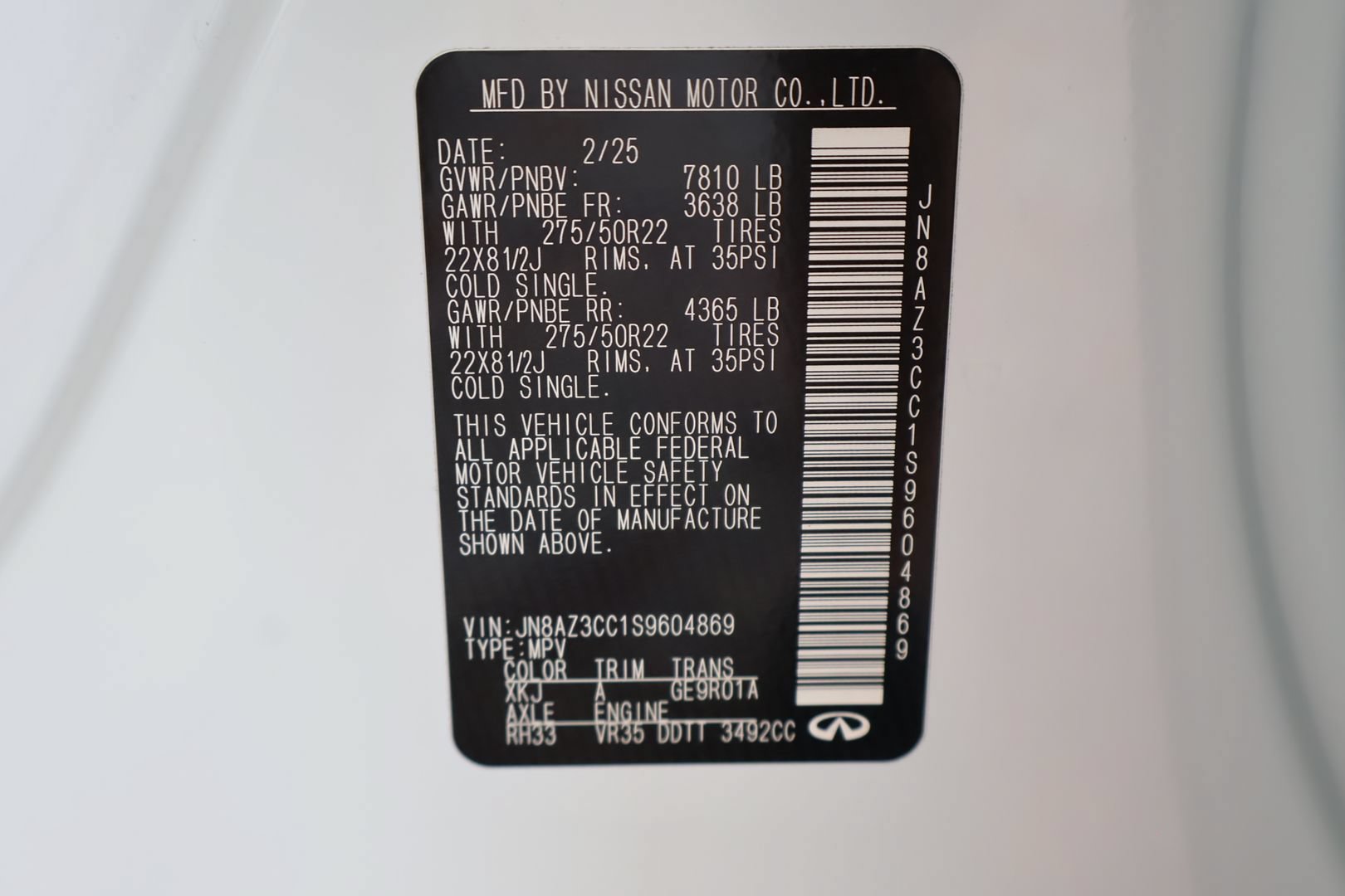 Used 2025 INFINITI QX80 Autograph AWD/4WD image 30