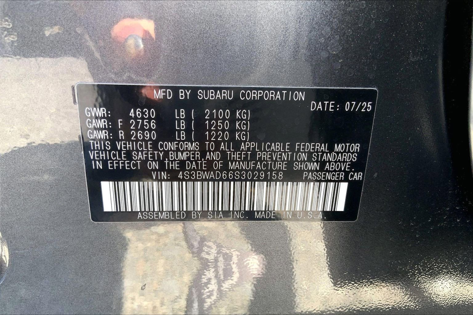 Certified 2025 Subaru Legacy Premium AWD/4WD image 33