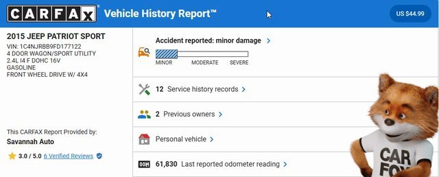 Used 2015 Jeep Patriot Sport w/ Power Value Group image 4