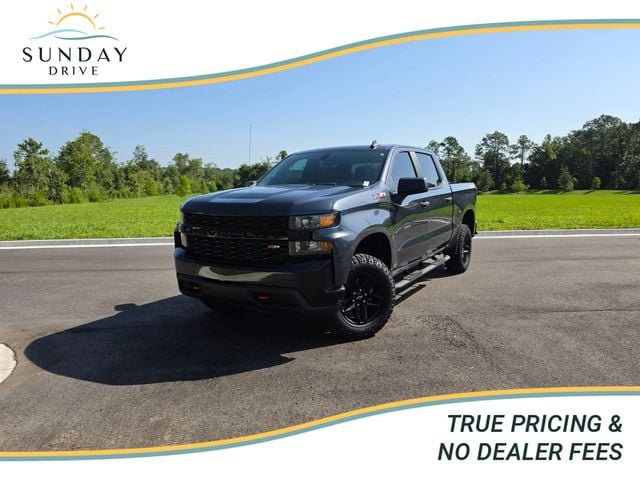 Used 2021 Chevrolet Silverado 1500 Custom Trail Boss w/ LPO, Dark Essentials Package AWD/4WD image 1