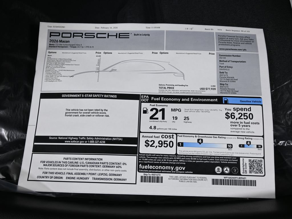 Used 2026 Porsche Macan AWD/4WD image 43
