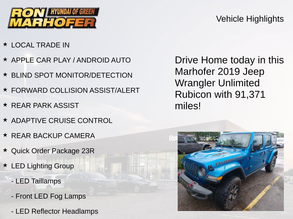 Used 2019 Jeep Wrangler Unlimited Rubicon AWD/4WD image 13