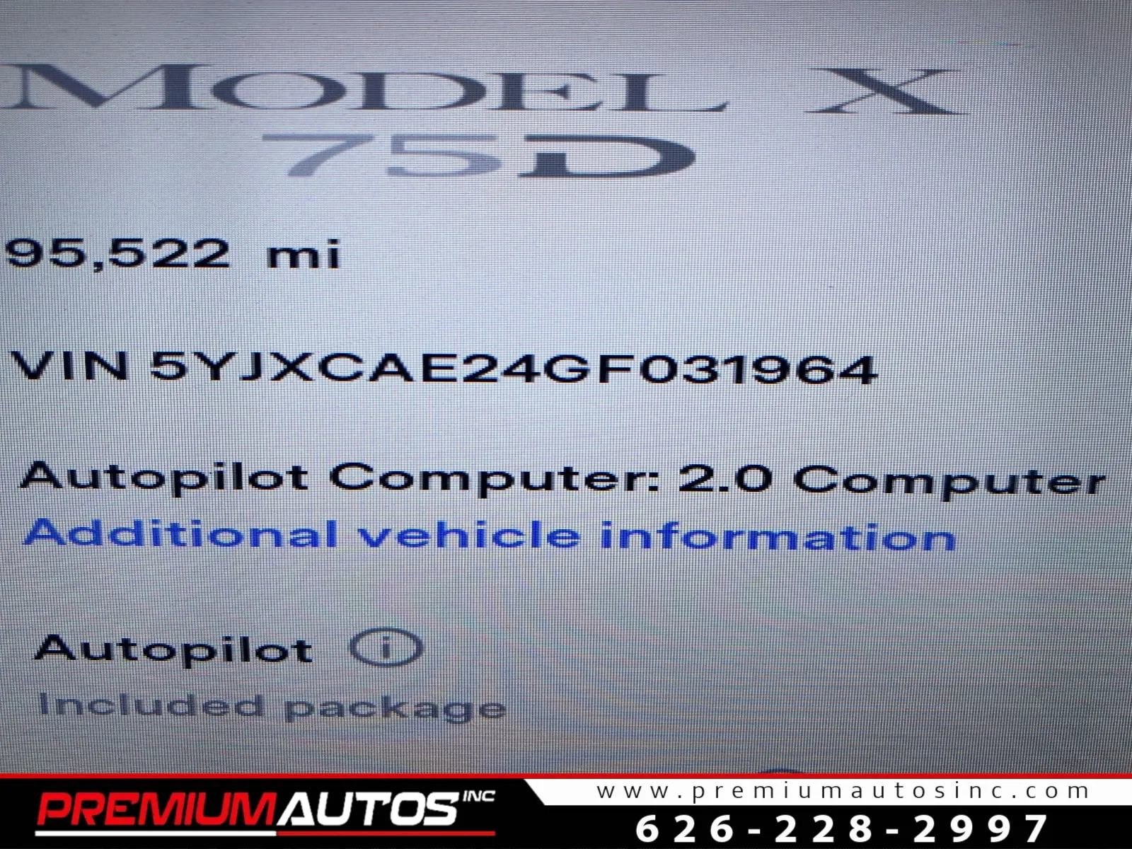 Used 2016 Tesla Model X 75D