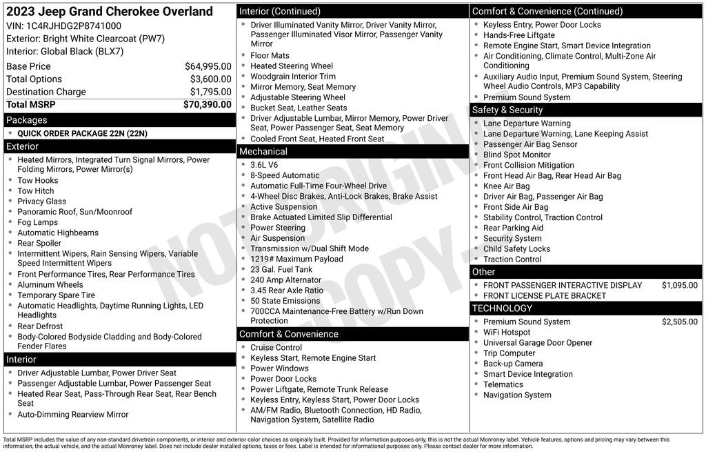 Used 2023 Jeep Grand Cherokee Overland image 37