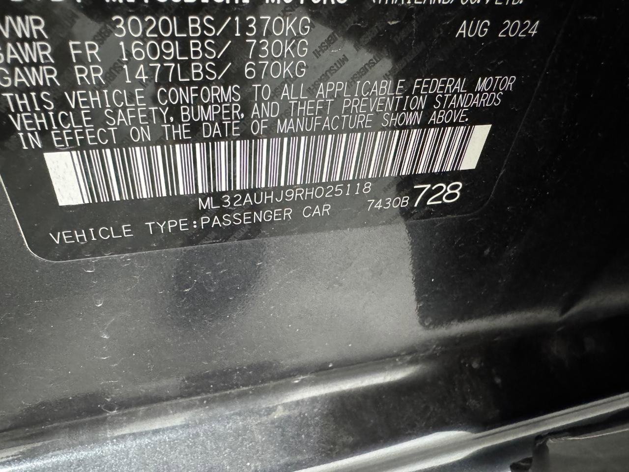 Used 2024 Mitsubishi Mirage ES image 30