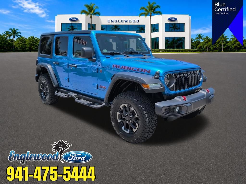 Used 2024 Jeep Wrangler Unlimited Rubicon w/ Technology Group AWD/4WD image 1