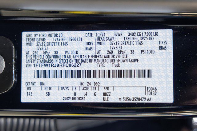 Used 2024 Ford F150 Raptor w/ Equipment Group 803A Raptor R image 44