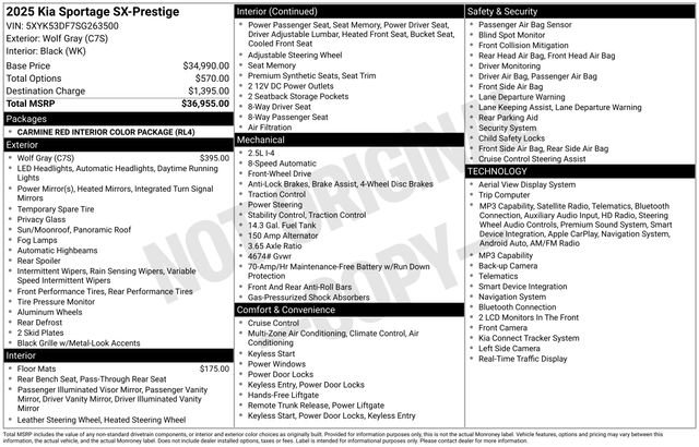Used 2025 Kia Sportage SX FWD image 26