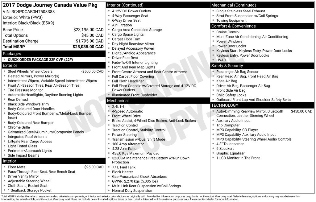 Used 2017 Dodge Journey SE FWD image 27