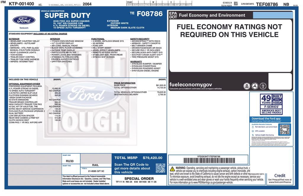 New 2026 Ford F550 4x4 Supercab Super Duty image 28