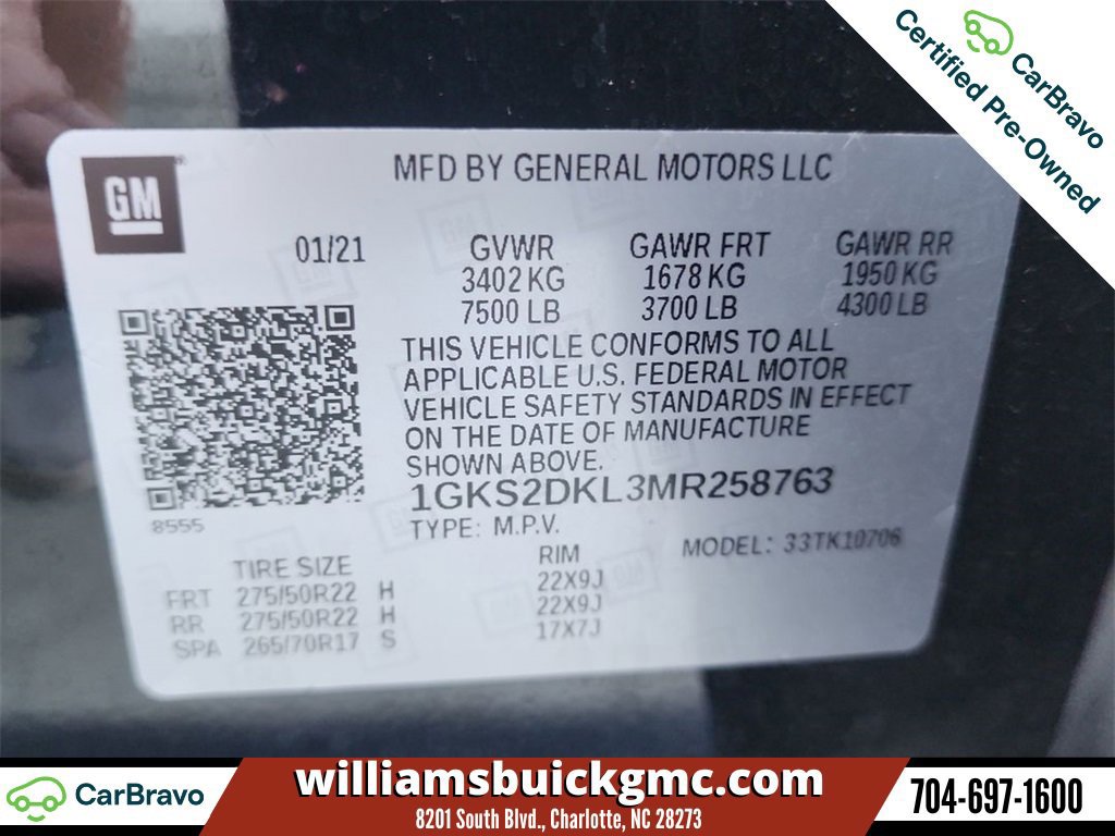 Certified 2021 GMC Yukon Denali w/ Denali Ultimate Package image 35