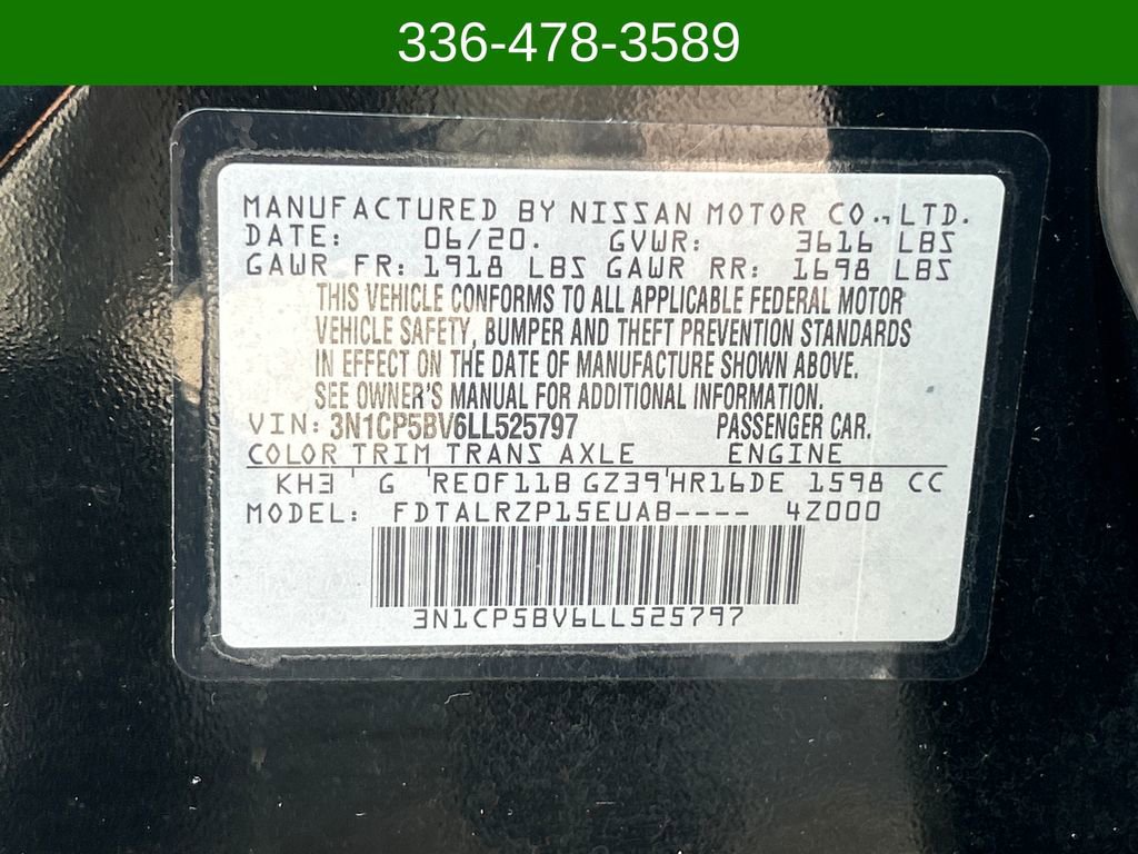 Used 2020 Nissan Kicks S FWD image 28