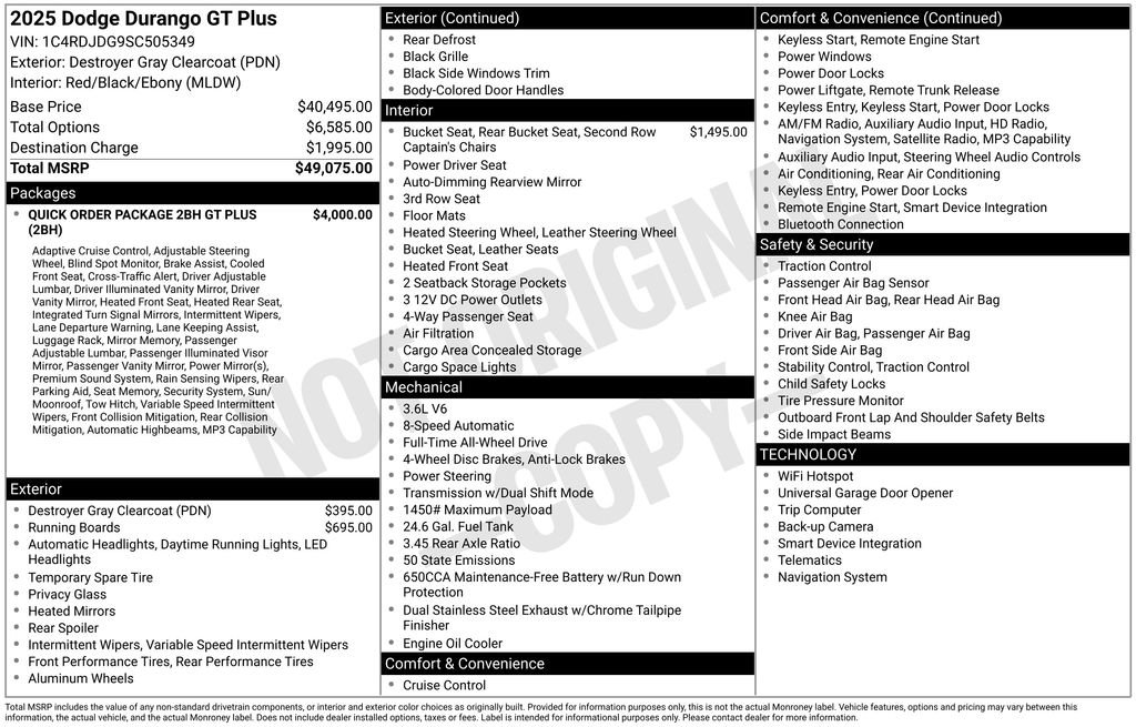 Used 2025 Dodge Durango GT image 38